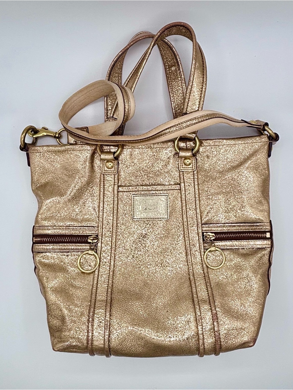 Coach | Poppy Metallic Gold Leather Purse | C0971-13819
